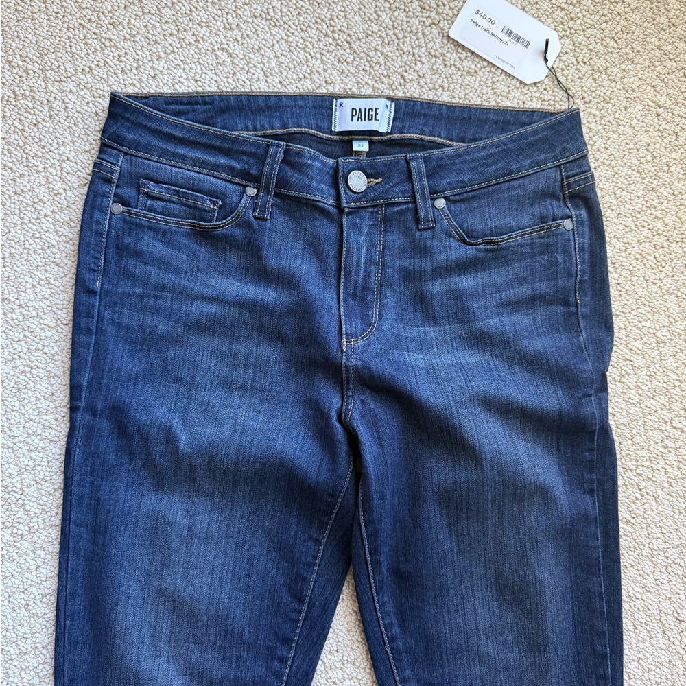 Paige Women's dark denim skinny Jeans sz 31